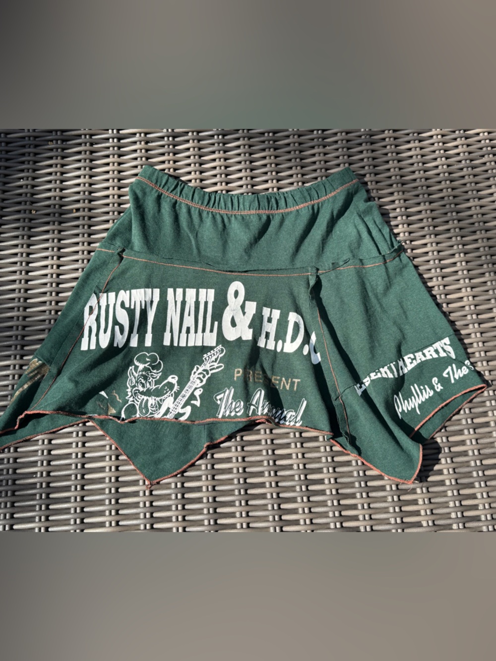 Graphic Green Skirt - Size S/M